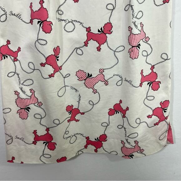 Vintage Becky + Max Pink White Poodle Dog Dress Size 4 - Picture 6 of 13